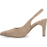 Manfield - Slingback Pumps - Beige - Suède