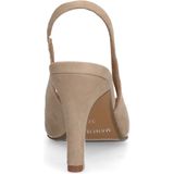 Manfield - Slingback Pumps - Beige - Suède