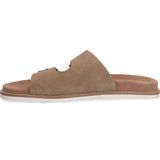 Manfield - Slippers - Beige - Suède