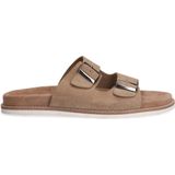 Manfield - Slippers - Beige - Suède