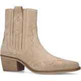 Manfield - Cowboylaarzen - Beige - Suède