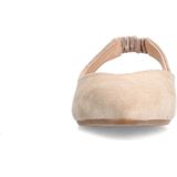 Manfield - Slingback Loafers - Beige - Suède - Leer Voering
