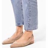 Slipper - Beige - Imitatieleer - Getextureerd Voetbed