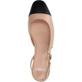 Manfield - Slingback Pumps - Beige - Leer