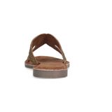 Manfield - Sandalen - Geel - Leer - Parel Detail