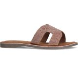 Manfield - Roze Sandalen - Leer - Parel Details