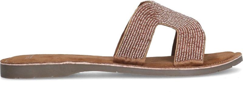 Manfield - Roze Sandalen - Leer - Parel Details