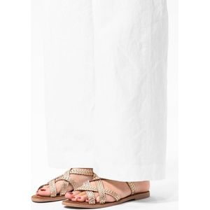 No Stress - Slippers - Goudkleurig - Leren