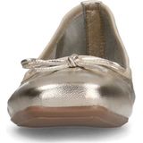 Manfield - Gouden Leren Ballerina's - Instappers - Goudkleurig - Leer