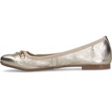 Manfield - Gouden Leren Ballerina's - Instappers - Goudkleurig - Leer