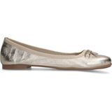 Manfield - Gouden Leren Ballerina's - Instappers - Goudkleurig - Leer