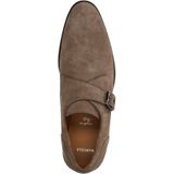 Manfield - Gespschoenen - Taupe - Leer