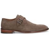 Manfield - Gespschoenen - Taupe - Leer