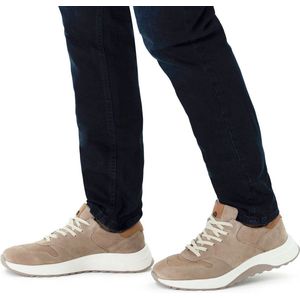 No Stress - Suède Sneakers - Beige - Leer Voering - Vetersluiting