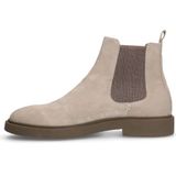 Beige suède chelsea boots