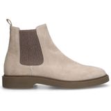 Beige suède chelsea boots