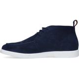 Manfield - Nette Schoenen - Blauw - Suède