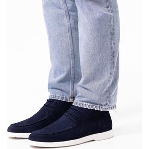 Manfield - Nette Schoenen - Blauw - Suède