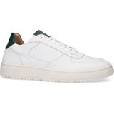Manfield - Sneakers - Wit - Leer
