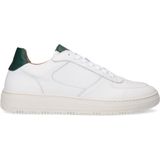 Manfield - Sneakers - Wit - Leer