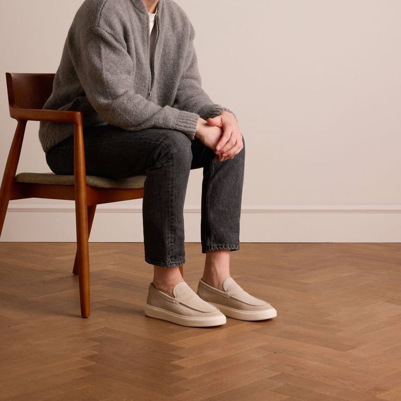 Manfield - Loafers - Beige - Suède - Sportieve Zool