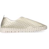 Manfield - Loafer - Geel - Nylon - Gouden M-Patroon