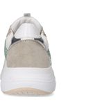 Manfield - Dames - Beige leren sneakers