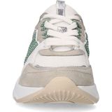 Manfield - Dames - Beige leren sneakers