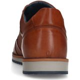 Manfield - Heren - Cognac leren sneakers