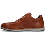 Manfield - Heren - Cognac leren sneakers