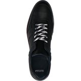 Manfield - Heren - Zwarte leren sneakers