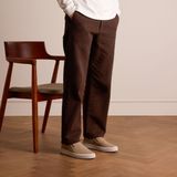 Manfield - Beige Loafers - Suède