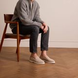 Manfield - Loafers - Beige - Suède