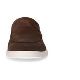 Manfield - Loafers - Bruin - Suède - Platte Zool - Leer