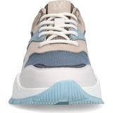 Manfield - Dames - Blauwe denim sneakers