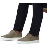 Manfield - Loafers - Taupe - Suède - Leer