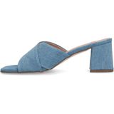 Manfield - Dames - Blauwe denim pumps