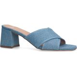 Manfield - Dames - Blauwe denim pumps