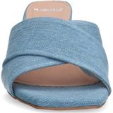 Manfield - Dames - Blauwe denim pumps