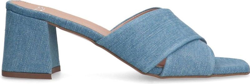 Manfield - Dames - Blauwe denim pumps