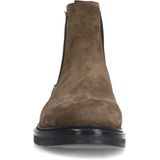 Manfield - Chelsea Boots - Taupe - Suède