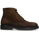 Manfield - Veterboots - Bruin - Suède - Vetersluiting