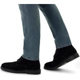 Manfield - Enkellaarsjes - Zwart - Suède