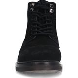 Manfield - Enkellaarsjes - Zwart - Suède