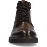 Manfield - Heren - Bruine leren veterboots