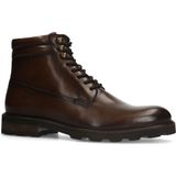 Manfield - Heren - Bruine leren veterboots