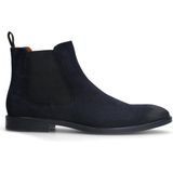 Manfield - Chelsea Boots - Blauw - Suède