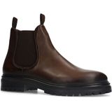 Manfield - Heren - Bruine leren chelsea boots