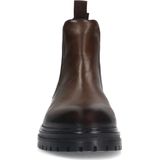 Manfield - Heren - Bruine leren chelsea boots