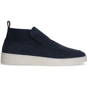 Blauwe suède boots